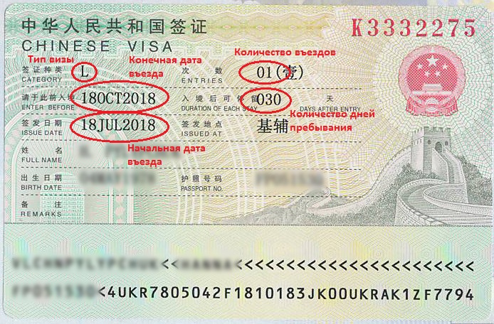 Виза в Китай