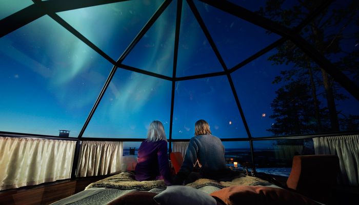 северное сияние финляндия