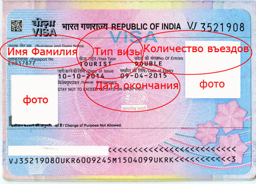 Виза в Индию для украинцев